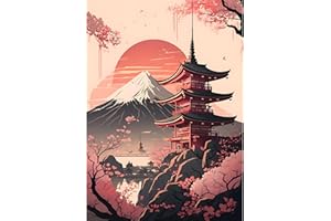 MEIYUDA 5D Diamond Painting Paisaje de Tokio, Pintura Diamante, Diamond Painting Kit Completo Manualidades Adultos Regalo Niños, Diamond Painting Para Decoración De Pared Del Hogar 30x40cm