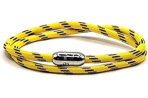 KAROO EARTH JEWELLERY Rope Bracelet | Unisex Braided Paracord Nautical Double Wrap Bracelet with strong Magnetic Clasp | Waterproof surfer bracelet