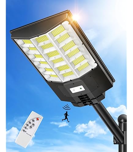 LAMPIONE STRADALE CON PANNELLO SOLARE 120W LED DA GIARDINO ESTERNO CREPUSCOLARE 8058265703343 - Foto 3