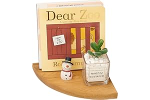 OAKERLAND Etagere d’Angle Flottante en Chêne Bois, Flottant Etagere d’Angle en Bois Rustique avec extrémité Arrondie de Bain Chambre à Coucher Salon Cuisine Bureau