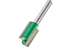 Trend CraftPro Fraisoir 2 coupes droites, queue 1/4 pouce, diamètre 15 mm, longueur 25 mm, pointe carbure tungstène, C024AX1/4TC