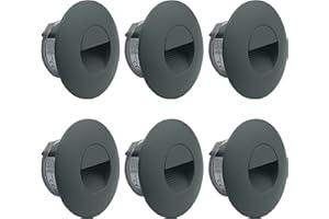 ‎LIGHTWORLD24 WELT DER LICHTER LIGHTWORLD24 Welt der Lichter LED Treppenbeleuchtung Treppenleuchte Wand Einbauleuchte GRAU Einbaustrahler Treppenlicht Flurleuchte Nachtlicht 2W Neutralweiß 6er SET