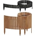 5 Pezzi Bordo Per Prato Bordo Per Aiuola 5M Palizzata Recinzione Da Giardino In Rattan Marrone 90482307