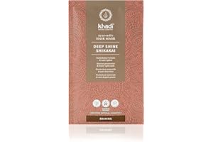 khadi DEEP SHINE SHIKAKAI Ayurvedic hair mask, radiant shine, rich moisture & smoothing protection for split ends, 100% natural, vegan, silicone & sulfate-free, certified natural cosmetics, 50g