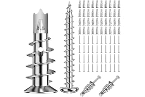 Lixiluxia Kołki do płyt gipsowo-kartonowych, Kołek rozporowy do płyt gipsowo-kartonowych, 40 sztuk