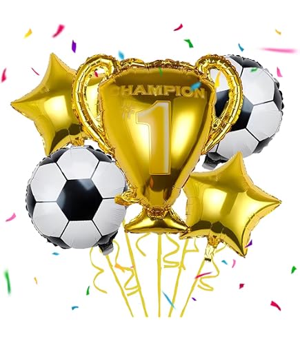 24 pezzi Palloncini Calcio Compleanno,Decorazioni Compleanno