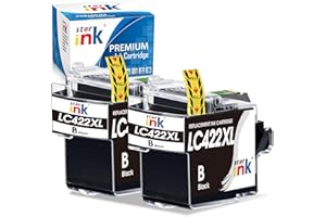 starink LC422XL czarny wkład atramentowy do Brother LC422XL LC-422XLBK LC-422BK LC422 XL do Brother MFC-J5340DW, MFC-J5345DW, MFC-J5740DW, MFC-J6540DW, MFC-J6940DW,2 sztuki w opakowaniu