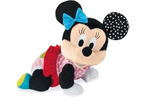 Clementoni Disney Baby Baby Minnie Gattona con Me, Minni Peluche per Imparare a Gattonare, Gioco Prima Infanzia Bambini 6-36 Mesi, Insegna Numeri e Versi degli Animali, Lingua Italiana, 17992