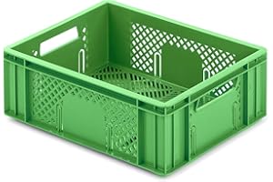 aidB Obst- & Gemüsekasten, 400x300x142 mm, robuster Obstkasten, stapelbarer Gemüsekasten