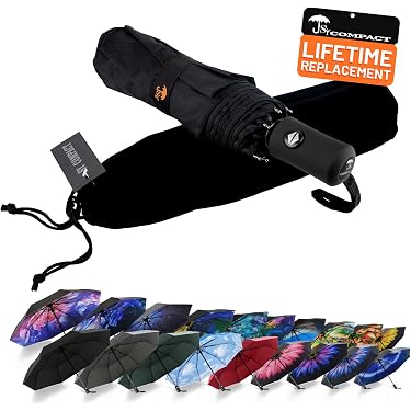 thumbnail image 2 of Small Umbrella Windproof Umbrella Holographic Folding Umbrella - Compact Rain & Sun Protection With UV 50 & Windproof Design Mini Umbrella For Travel Colour Changing Umbrella 2 of 12