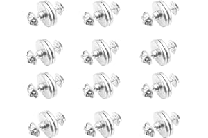DWUENT 12Pairs Curtain Magnets 20mm - Double-Sided Magnetic Clips for Light Blocking, Curtain Spacers & Gazebo Weights, Tool-Free Installation for Home Bedroom Office Outdoor Use