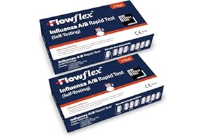 THE SUPPLY CUBE Supply Cube Influenza Rapid Test Kit - Easy to Use Self Testing Influenza Flu Virus Test Kit - One Step Test for Flu - Quick Self Test at Home with Nasel Swab (2)
