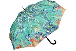 VON LILIENFELD® Parapluie Canne Grand Robuste Ouverture Automatique Art Floral Vincent van Gogh : Iris
