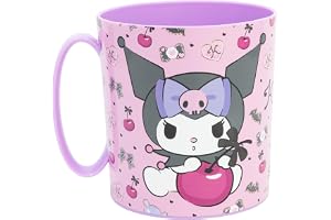 STOR Kuromi Barn Plastmugg 390ml - Mikrovågssäker, för Barn