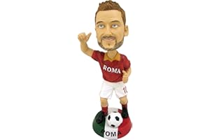 FABBRO TERESA PROMOTION Statuetta Francesco Totti Miniatura, Riproduzione in Resina, 100% Dipinta a Mano, Altezza 20 Centimetri
