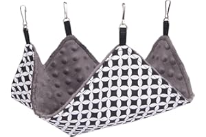 BORN2REST Hammock for Chinchillas, Mice, Rats, Rabbits, Guinea Pigs, Small Animals, Comfortable Bed, Three Sizes 45 and 30 and 20 Lauren Design (20 cm x 20 cm, Stars)