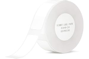 ‎NIIMBOT NIIMBOT D110/D11/D101 Etiketten Selbstklebend zum Beschriften,15 x 30mm Etikettendrucker Thermo Papier für Schule, Zuhause, Büro, Kleine Unternehmen,1 Rollen 210 Etiketten/Rolle (Weiß)