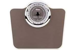 ARDES AR2PP2M Báscula pesapersonas Mecánica Sin Pilas Estilo Vintage con Alfombrilla Antideslizante Peso en kilos y Libras