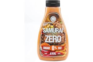 RABEKO PRODUCTS Rabeko Zero Sauce - Samurai, 1 x 425 ml sans sucre et peu de matières grasses - produits sains, faible en glucides et en calories pour salades, frites, burgers, grillades - sans gluten ni lactose