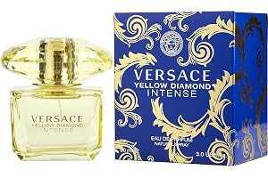 Versace Ver521032 Fragancia de diseño intenso de diamante amarillo, 90 ml
