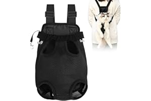 HTTDSLF Zaino per Cani, Zaino Pettorale Per Animali Domestici, Borsa Anteriore Regolabile per Portare Cane, Trasportino Gatto, per Viaggio, Campeggio