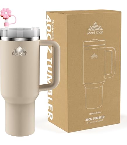 Mug De Voyage Bodum 1,2 L Rose Poudré - Double Paroi Isotherme - Avec Poignée Et Paille En Silicone - Lavable Au Lave-Vaisselle