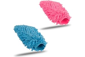 KUNSTIFY Rękawica do mycia samochodu, akcesoria z mikrofibry, zestaw do czyszczenia samochodu, ściereczka z mikrofibry, zestaw do pielęgnacji samochodu, politura do pielęgnacji samochodu, ściereczka