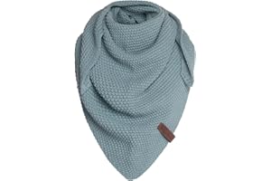 KNIT FACTORY - Coco Dreiecksschal Junior - Mädchen Strickschal mit Wolle - Halstuch für Kinder - Kinderschal - Umschlagtücher aus Hochwertige Qualität - Kinder XXL Schal