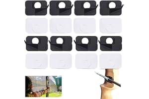 Sxhdff 8 pièces Repose-Flèche tir à l'arc, Repose-Flèche en Plastique, Repose-Flèche en Plastique Auto-Adhésif, Arc Classique en Plastique Gauche et Droite Accessoires Repose-Flèche Chasse à l'arc