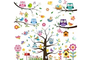 LSYYSL 9 arkuszy naklejek okiennych z kreskówek elektrostatyczne naklejki ścienne wodoodporne płaskie naklejki ścienne pcv samoprzylepne naklejki ścienne DIY dwustronna dekoracja okienna