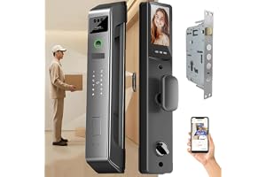 Smart Door Lock with 3D Face Recognition | App Control & 12 Ways to Unlock, Palm Vein & Fingerprint | Ic Card & Key