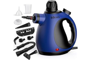 KLONA Handdampfreiniger, Dampfreiniger für Zuhause, Mehrzweck-Dampfreiniger mit 10 Zubehörteilen für Teppiche, Vorhänge, Sofas, Küche, Badezimmer und mehr