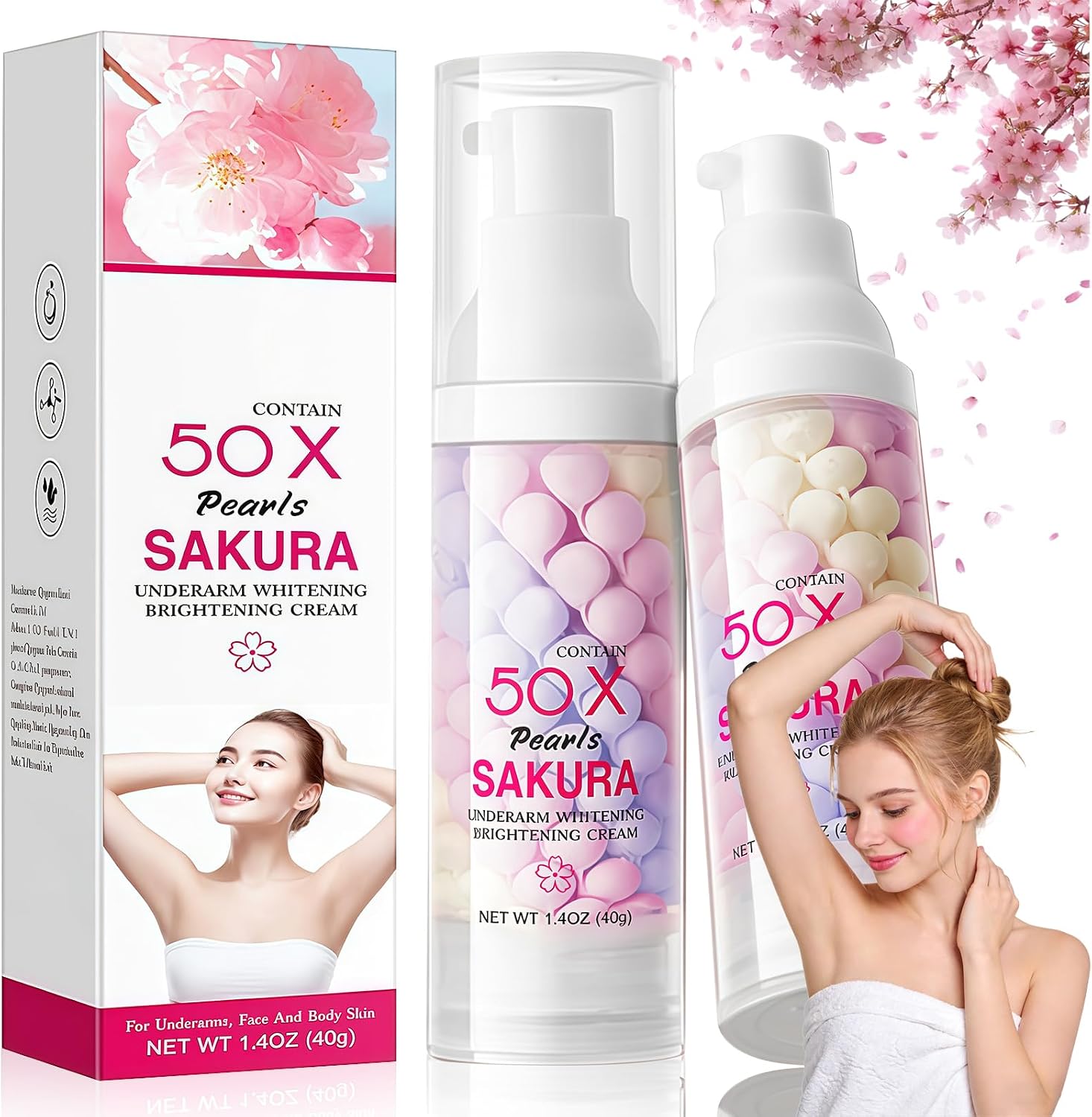 Crema Blanqueadora para Partes Íntimas y Cuerpo con Niacinamida y Colágeno, Crema Aclarante de Axilas, Entreperna, Codos y Rodillas, Hidratación Profunda y Corrección de Manchas Oscuras, 80g