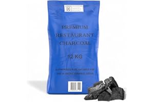 Log-Barn restaurant grade cooking lumpwood charcoal 12kg bag, perfect for charcoal BBQ's, large chunks for longer burning barbecues