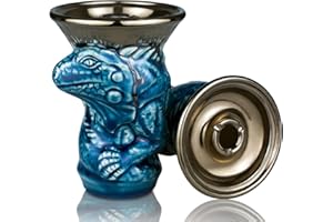 Testa di argilla per narghilè, con glassa, perfetta per allue Smokebox & HMD, testa di tabacco smaltata creativa per One Smoke, accessorio per narghilè per una migliore esperienza di fumo