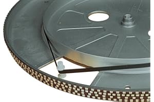 Electrovision - Correa para tocadiscos (205 mm), color negro