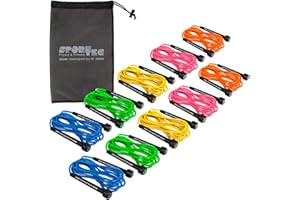 ‎SPORT-TEC Sport-Tec Springseil Speed Rope-Set, verstellbar, 300 cm, 10 Stück, inkl. Aufbewahrungsbeutel