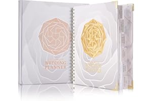 JIMBON Planificateur De Mariage, Wedding Planner, Organisateur De Mariage, Cadeau Couple, Version Anglaise 188 Pages Livre De Planification De Mariage(b)