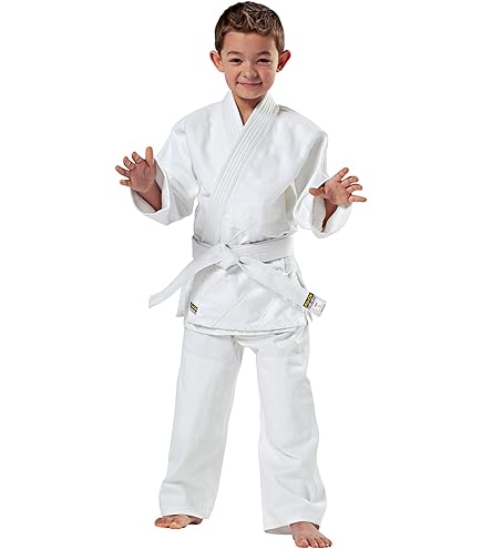 DANRHO Judogi Yamanashi met schouderstrepen, wit