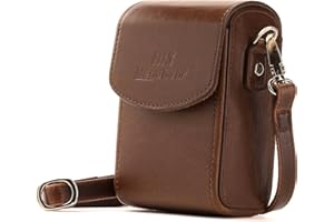 ‎MEGAGEAR MegaGear Sony Cyber-shot DSC-RX100 VI, DSC-RX100 V, DSC-RX100 IV, DSC-RX100 III Leder Kameratasche mit Trageriemen -Dunkelbraun