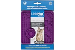 LickiMat Catster Leckmatte für Katzen, Farbe:lila