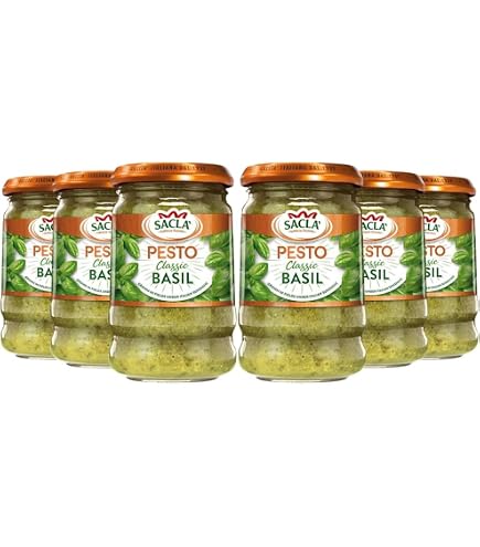 Biona Organic Green Pesto – 120g Jar, 2-Pack – Classic Basil & Pine Nut Flavor