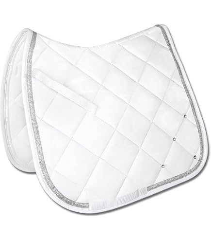 Tapis De Selle BR Majeur - Dos Doublé Peau De Mouton Synthétique, Bleu Marine, Pour Cheval