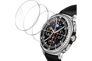 JETech Screen Protector for Samsung Galaxy Watch 8 Classic 46mm, Tempered Glass Anti-Scratch, HD Clear, 3 Pack