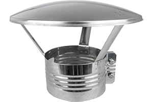 SYSTERM Chimenea carenado de Acero escriba DA (DA120-CH (5"/120mm))