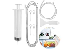 LONIMIA Juego de 8 orificios de drenaje para frigorífico, juego de herramientas de limpieza para frigorífico, para la limpieza del frigorífico y la cocina