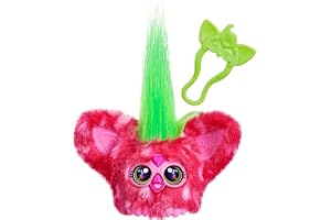 Liten Furby Furblets Ber-Ree i plysch, jordgubbstema, röd, musik och ljud, matleksaker för barn från 6 år