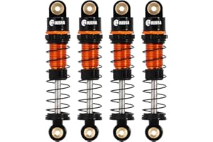 INJORA RC Amortyzatory 39mm-olej tłumik aluminium gwintowane amortyzator części tuning do osiowych 1/24 RC Crawler Car SCX24 Gladiator Deadbolt C10 JLU B17, złoty