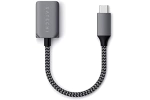 ‎SATECHI SATECHI Adapter USB-C na USB-A 3.0, Kabel USB Typ-C na Typ-A, Transfer Danych do 5Gbps, Adapter USB-C dla MacBook Pro, Air M1, M2, M3, Dell, HP, Surface, iPad i Więcej