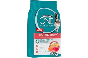Purina One Healthy Adult with Salmon & Tuna 1+ Year Dry Cat Food (1.2kg)